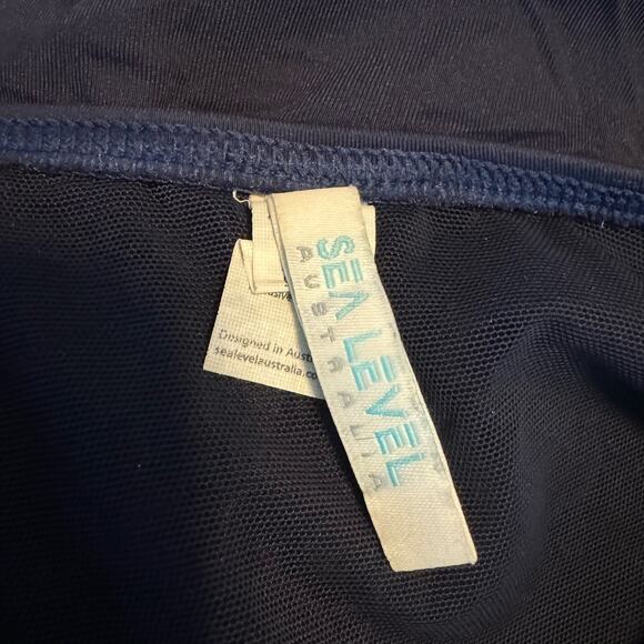 Sea Level Australia Blue Frill One-Piece Swimsuit NWOT Size 8 - Picture 8 of 8